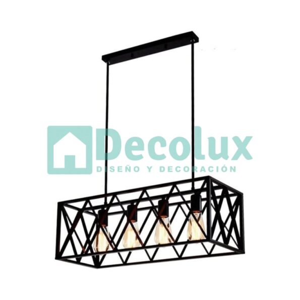 Lampara rectangular