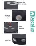 MEDIDAS DE APLIQUE DE 6 LUCES